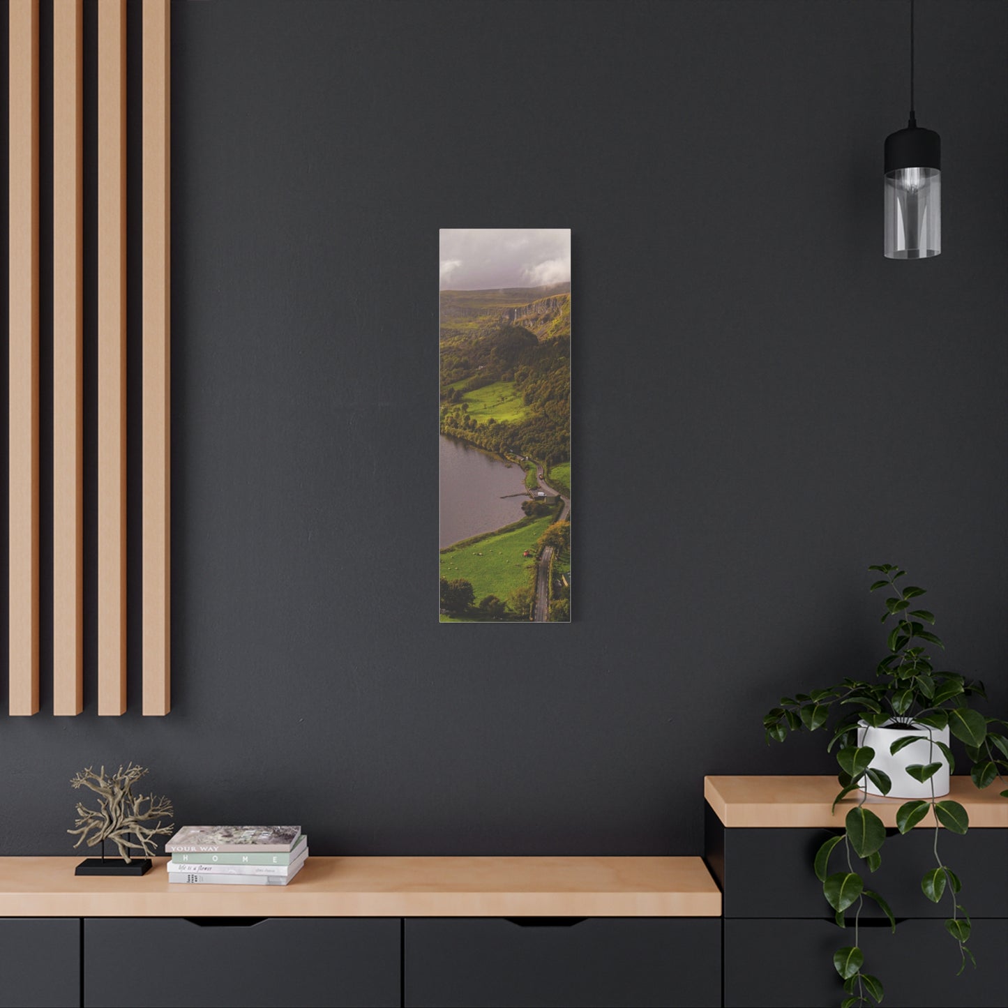 Sruth in Aghadh an Aird or The devil's Chimney Matte Canvas, Stretched, 1.25"