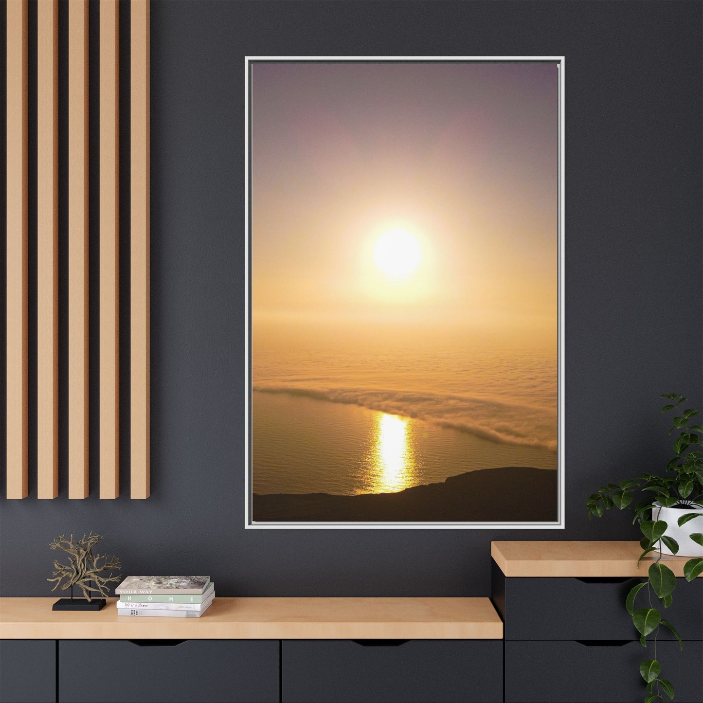Sunset on Mount Brandon Matte Canvas, Framed (Multi-color)