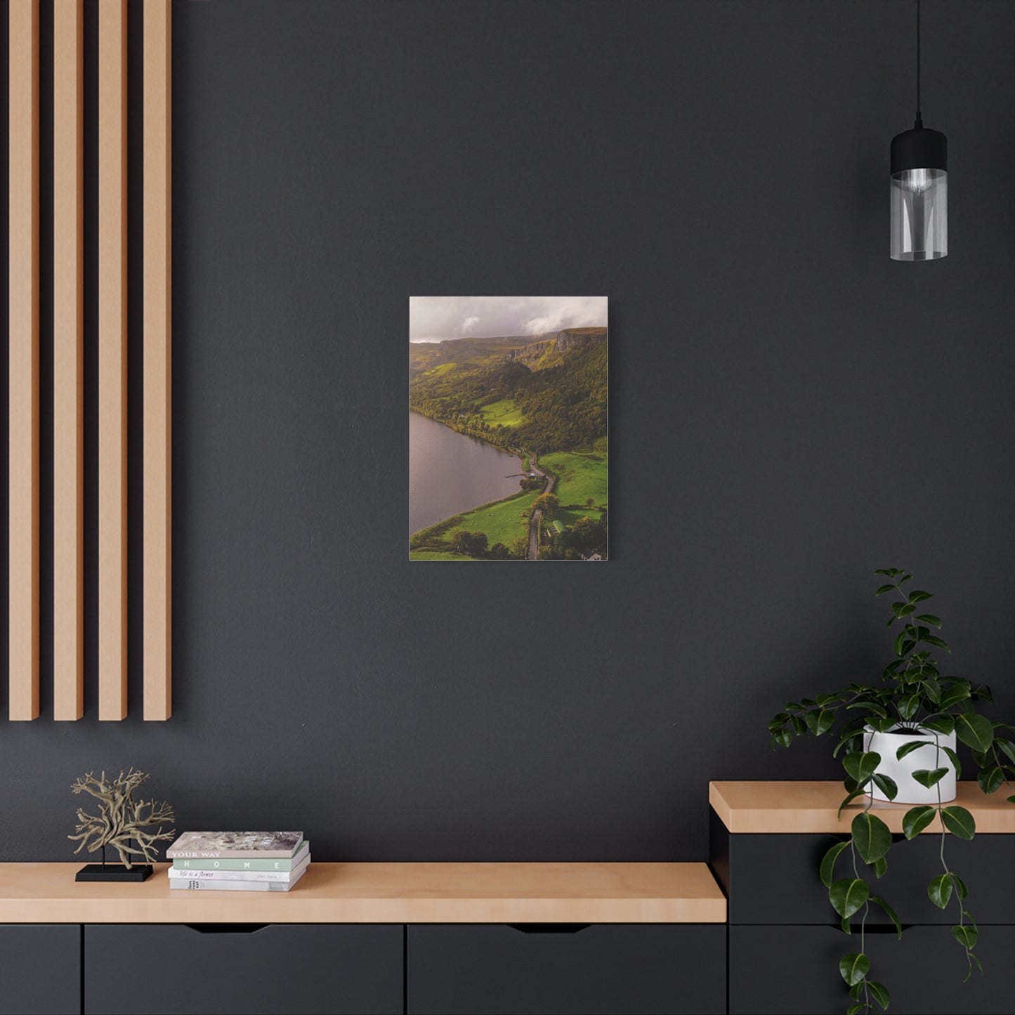Sruth in Aghadh an Aird or The devil's Chimney Matte Canvas, Stretched, 1.25"