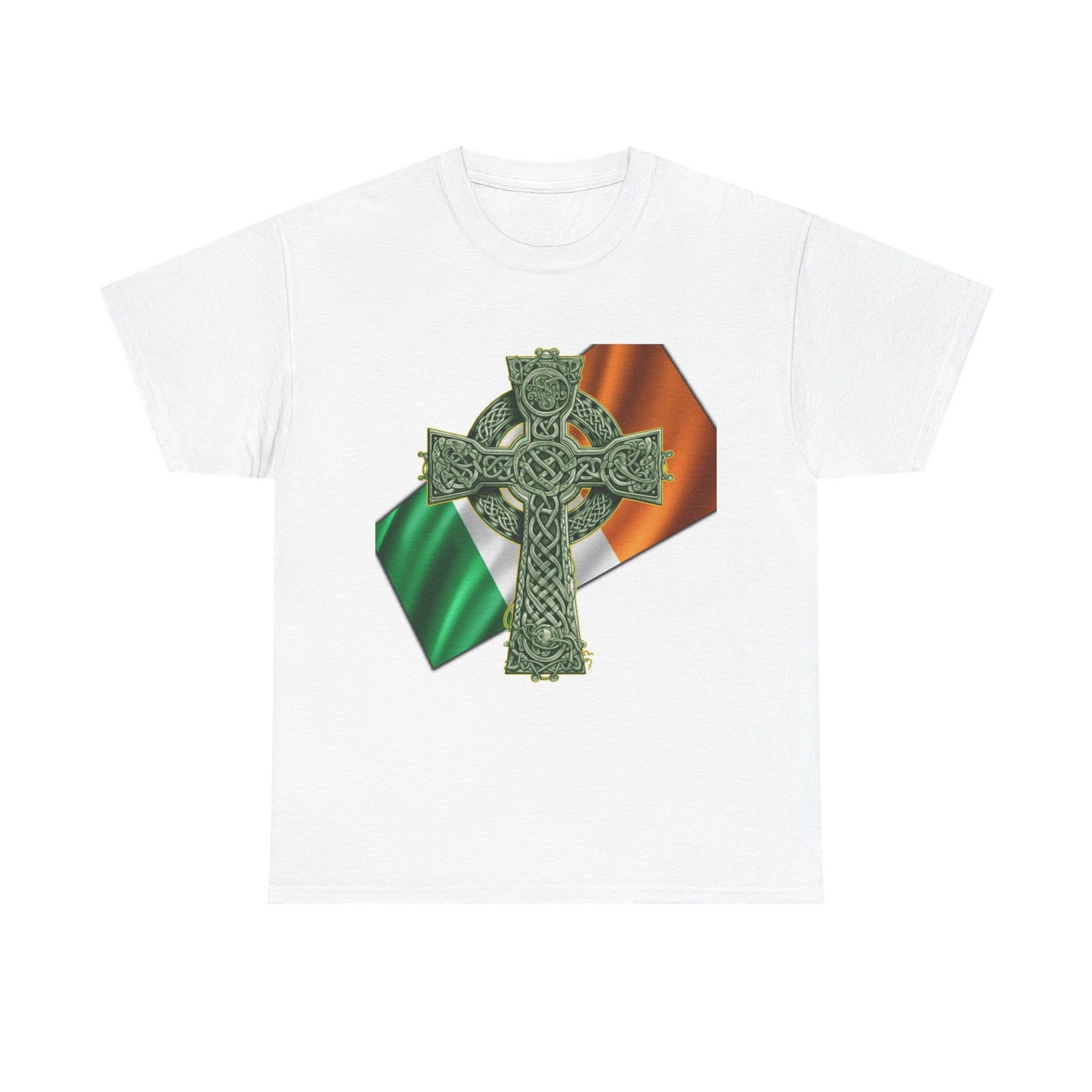 Celtic Cross Unisex Heavy Cotton Tee