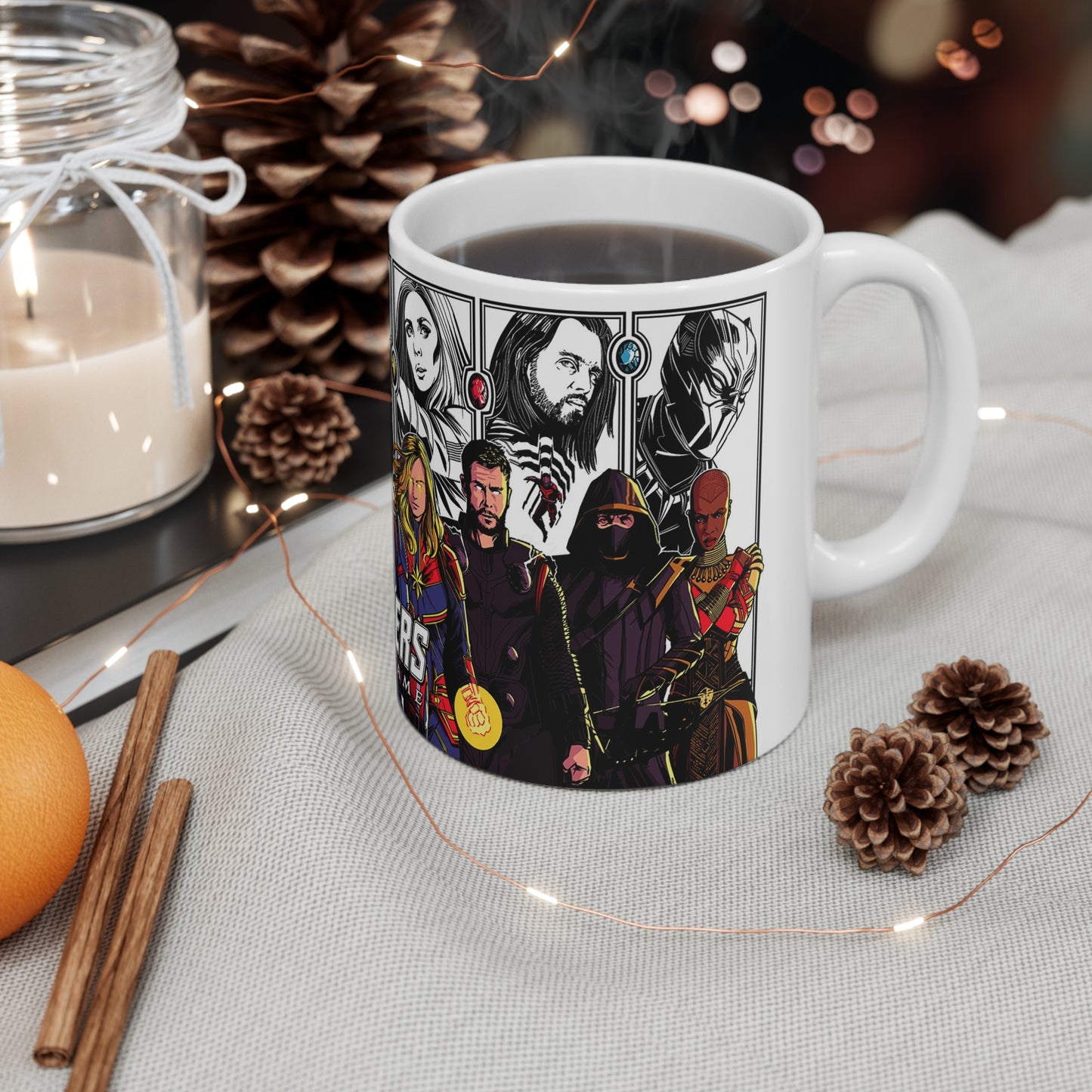 Avengers Endgame Ceramic Coffee Mugs | Superhero Collectible 11oz & 15oz