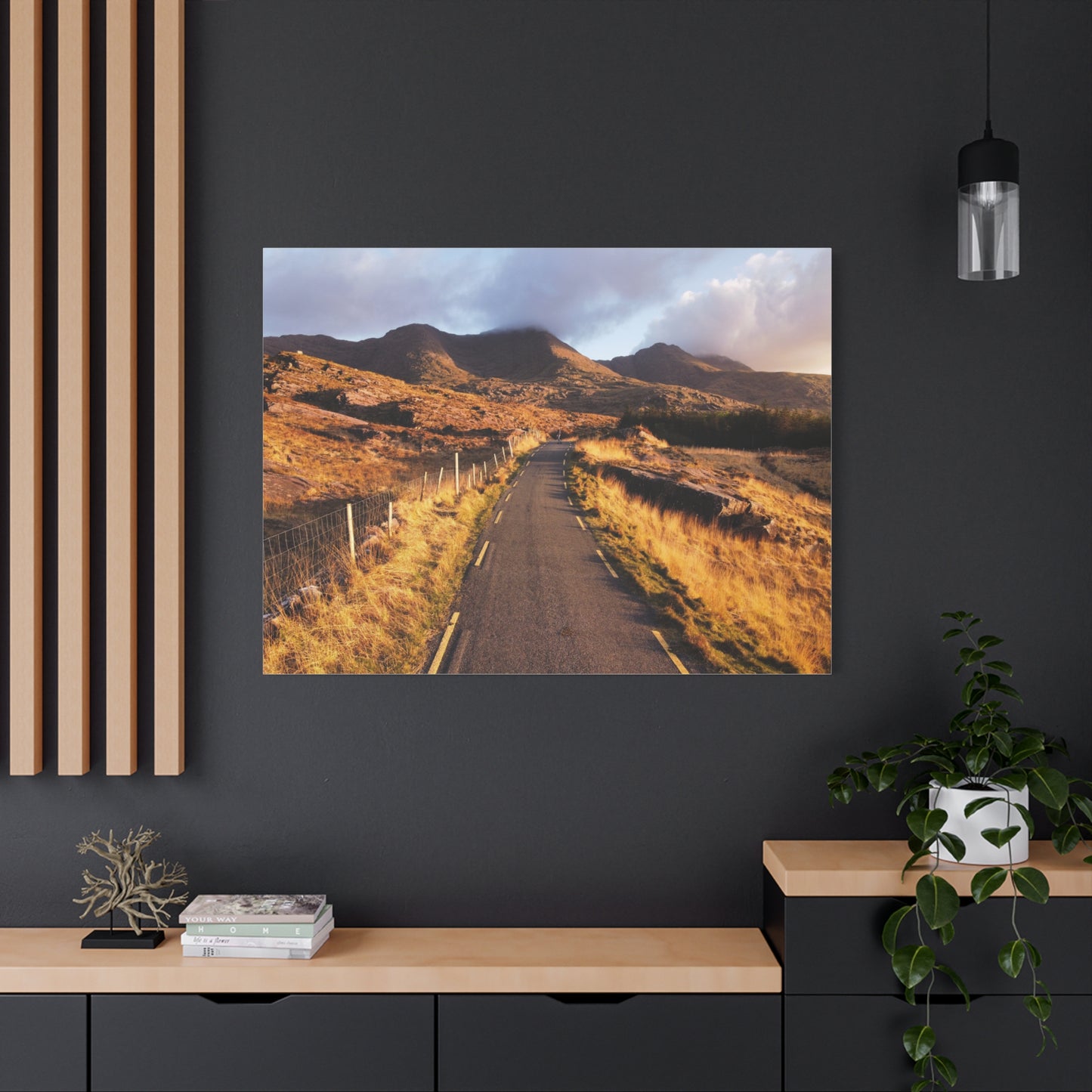 Sunset Road Matte Canvas, Stretched, 1.25"