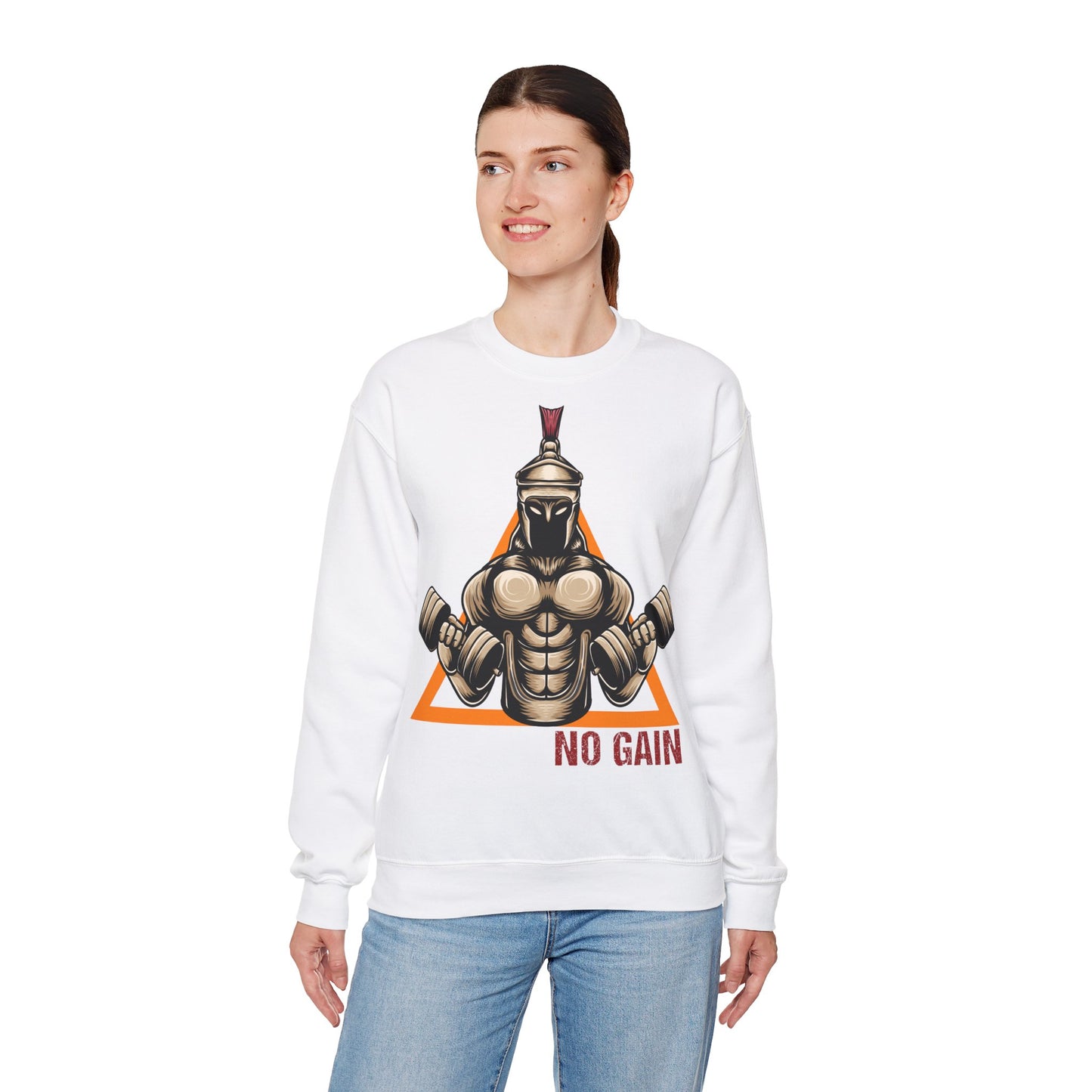 No Pain No Gain Unisex Heavy Blend™ Crewneck Sweatshirt - Motivational Gym Apparel