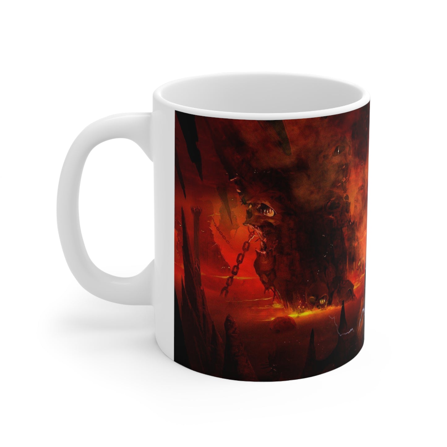 Fantasy Warrior Ceramic Coffee Mug - 11oz & 15oz | Epic Artwork for Gamers
