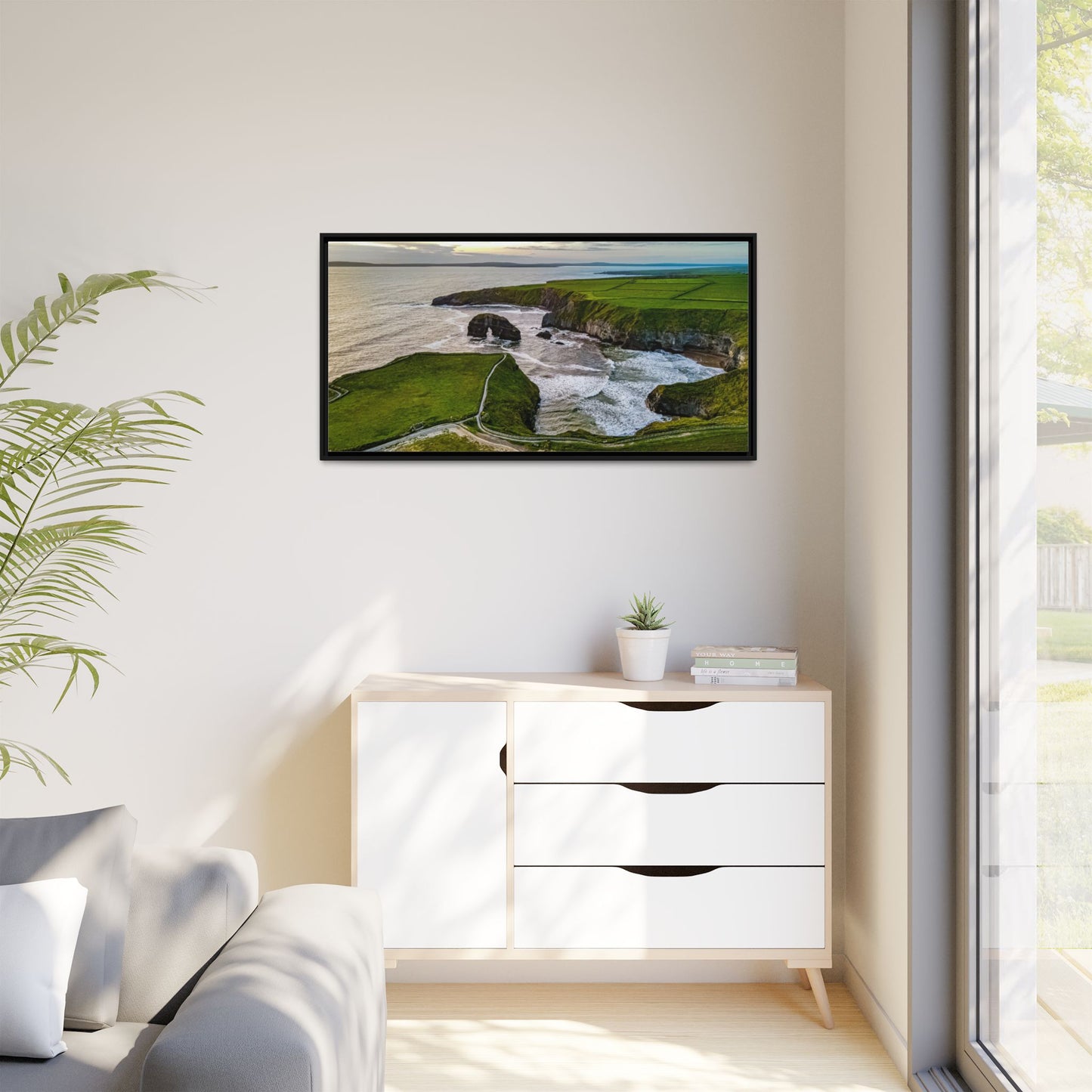 Virgin Rock Matte Canvas, Framed (Multi-color)