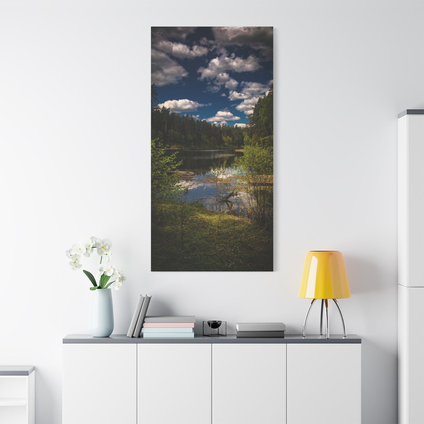 Vilnius Lake, Lithuania Matte Canvas, Stretched, 1.25"