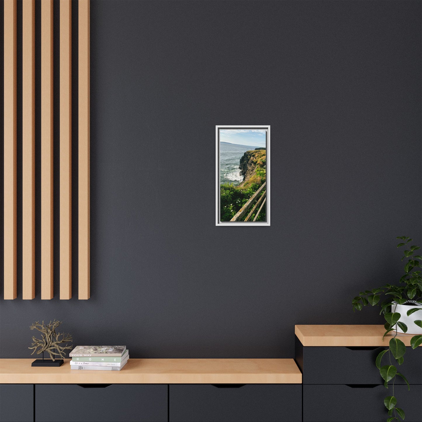 Ballybunion Cliff Walk Matte Canvas, Framed (Multi-color)