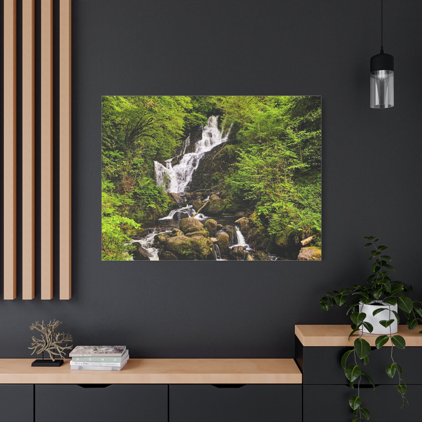 Torc waterfall Matte Canvas, Stretched, 1.25"