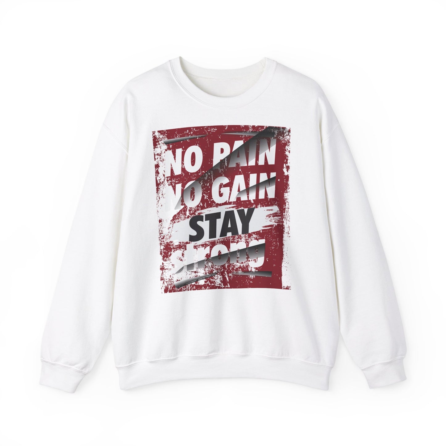 No Pain No Gain Crewneck Sweatshirt - Motivational Athletic Wear