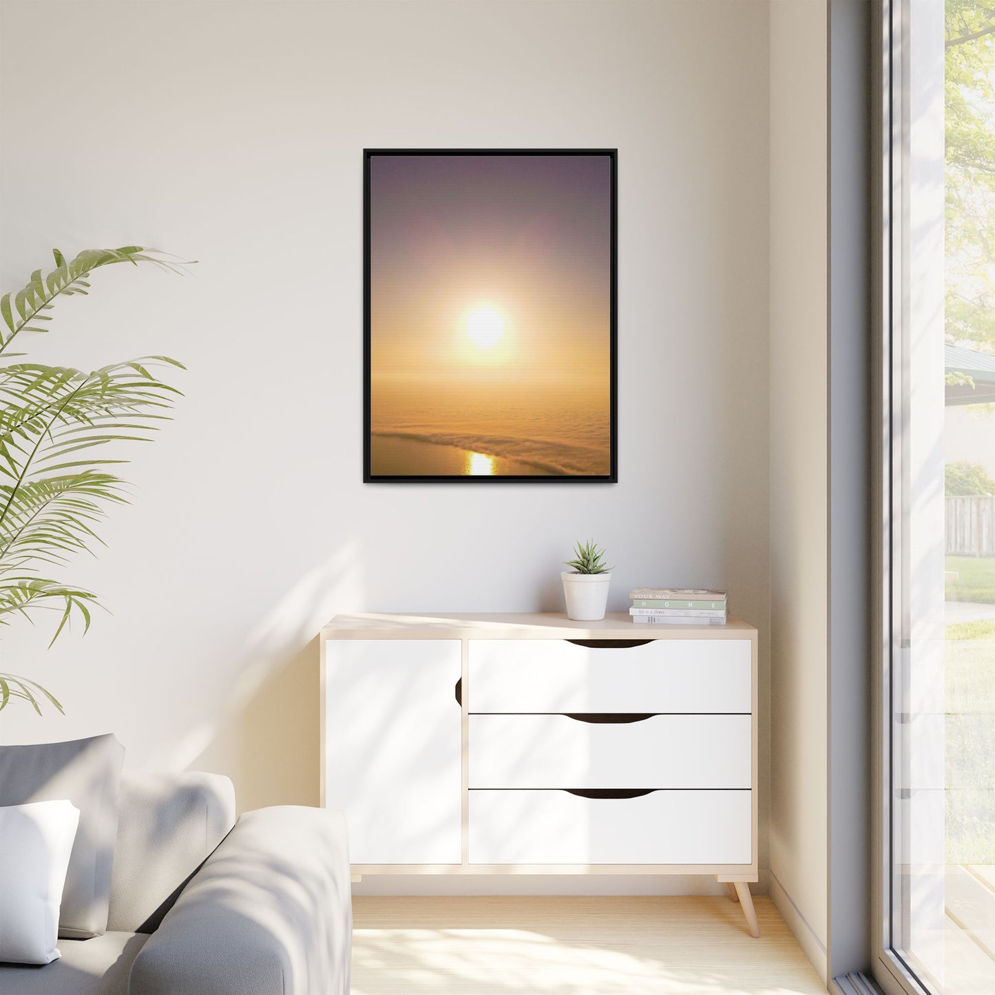Sunset on Mount Brandon Matte Canvas, Framed (Multi-color)