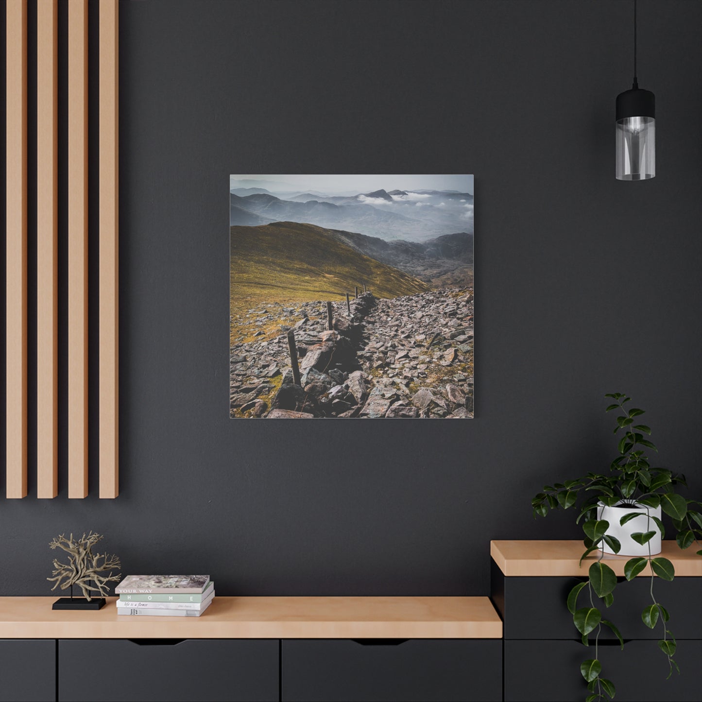Wall in Mountains Matte Canvas, Stretched, 1.25"
