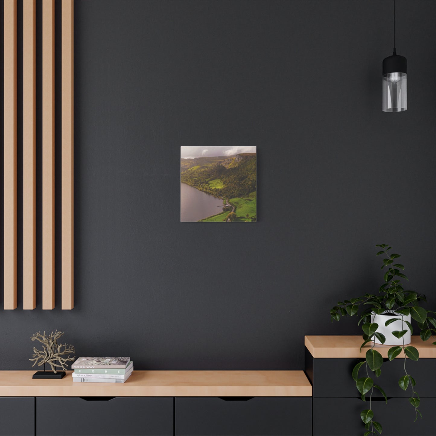 Sruth in Aghadh an Aird or The devil's Chimney Matte Canvas, Stretched, 1.25"
