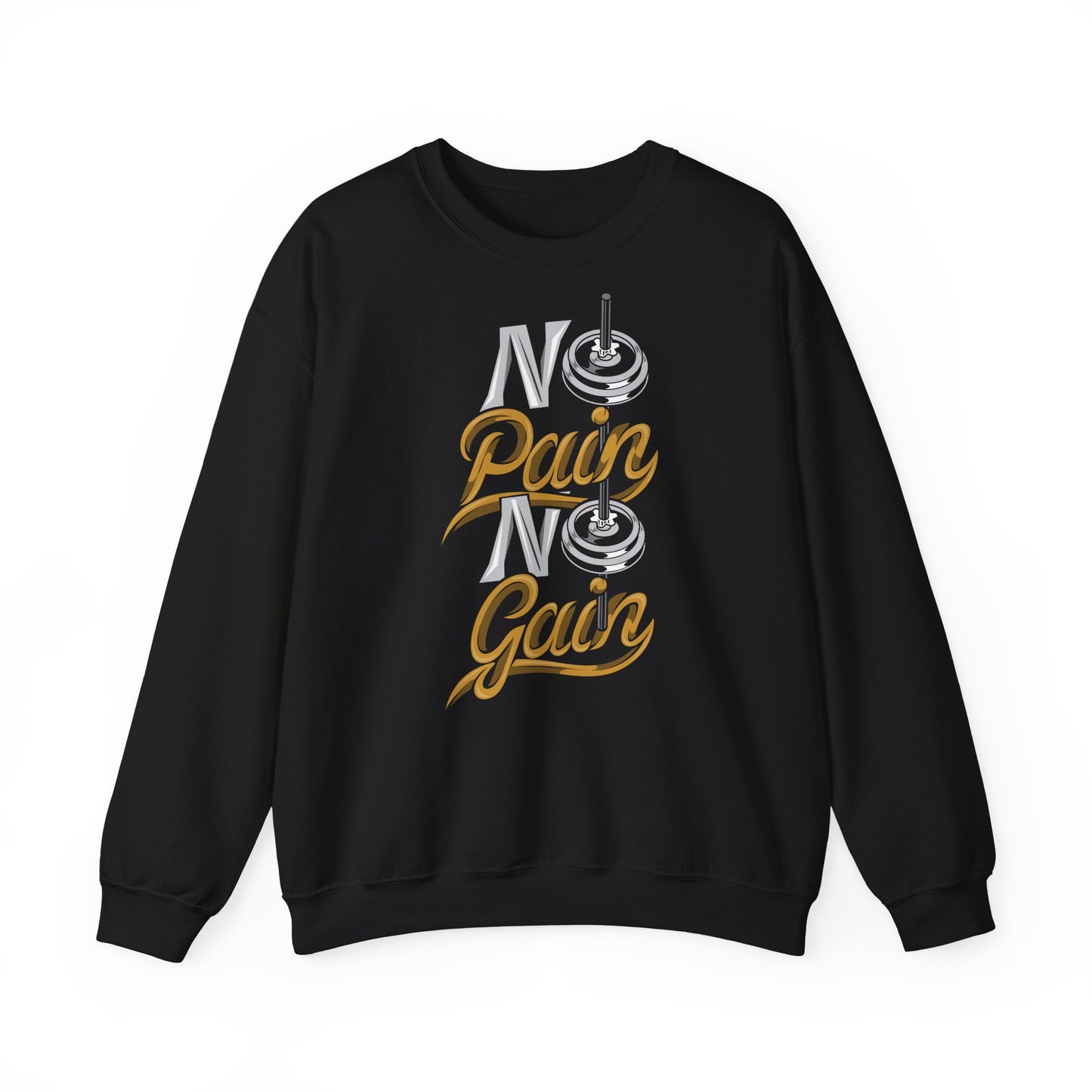 No Pain No Gain Crewneck Sweatshirt - Unisex Fitness Apparel