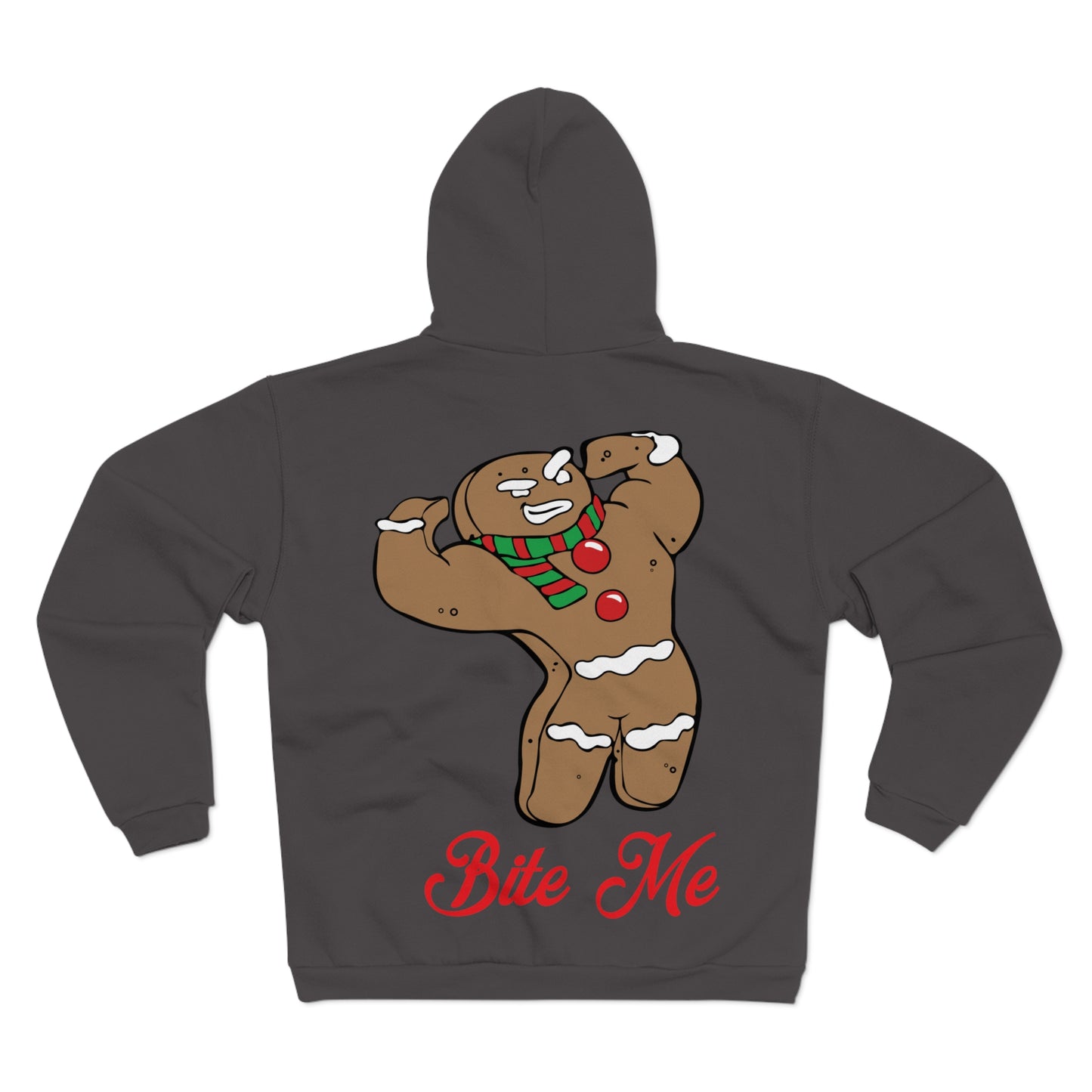Funny Gingerbread Cookie Hoodie - Bite Me Christmas