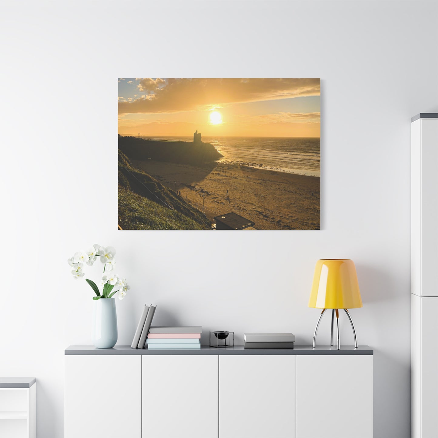 Ballybunion Sunset Castle Matte Canvas, Stretched, 1.25"