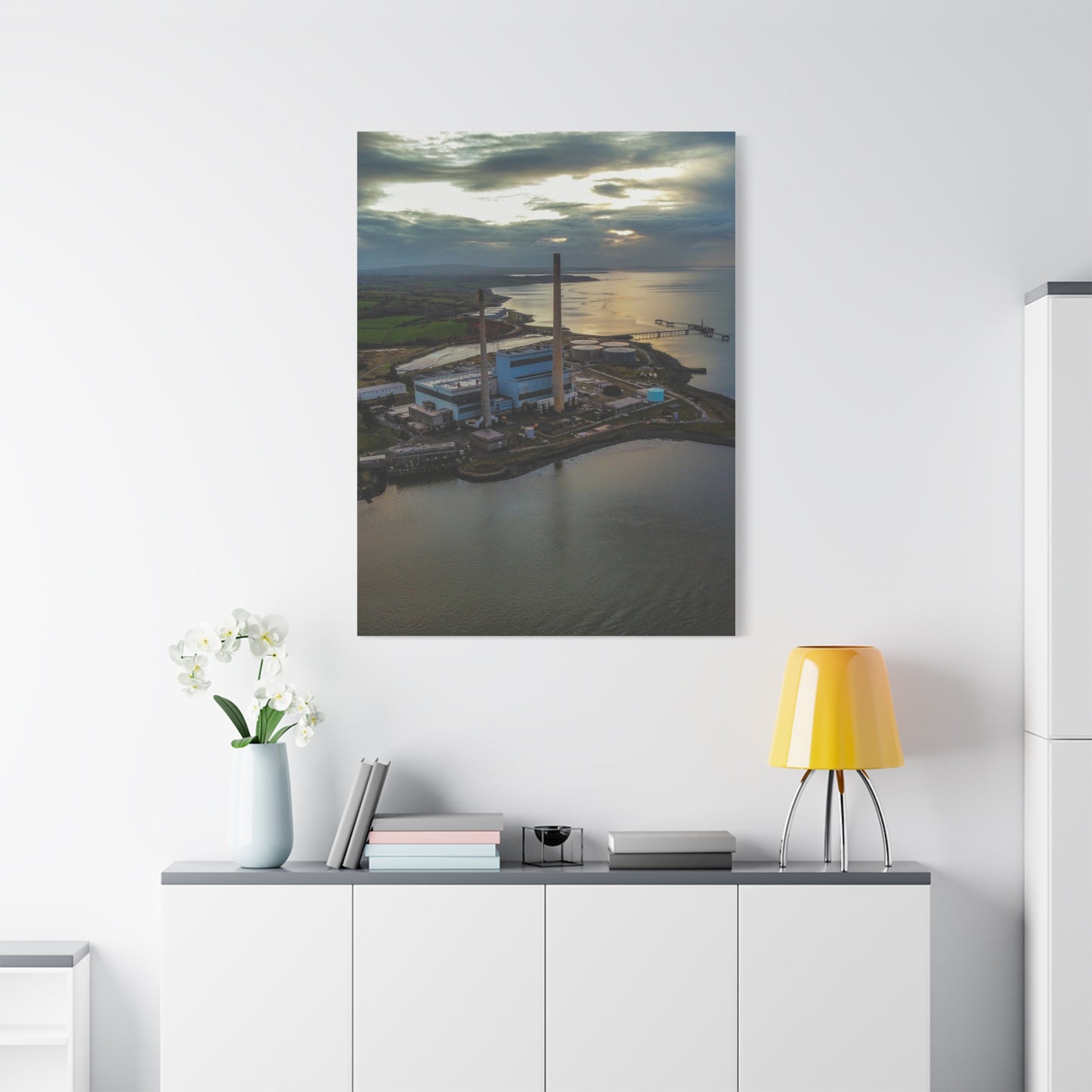Tarbert Power Station Matte Canvas, Stretched, 1.25"