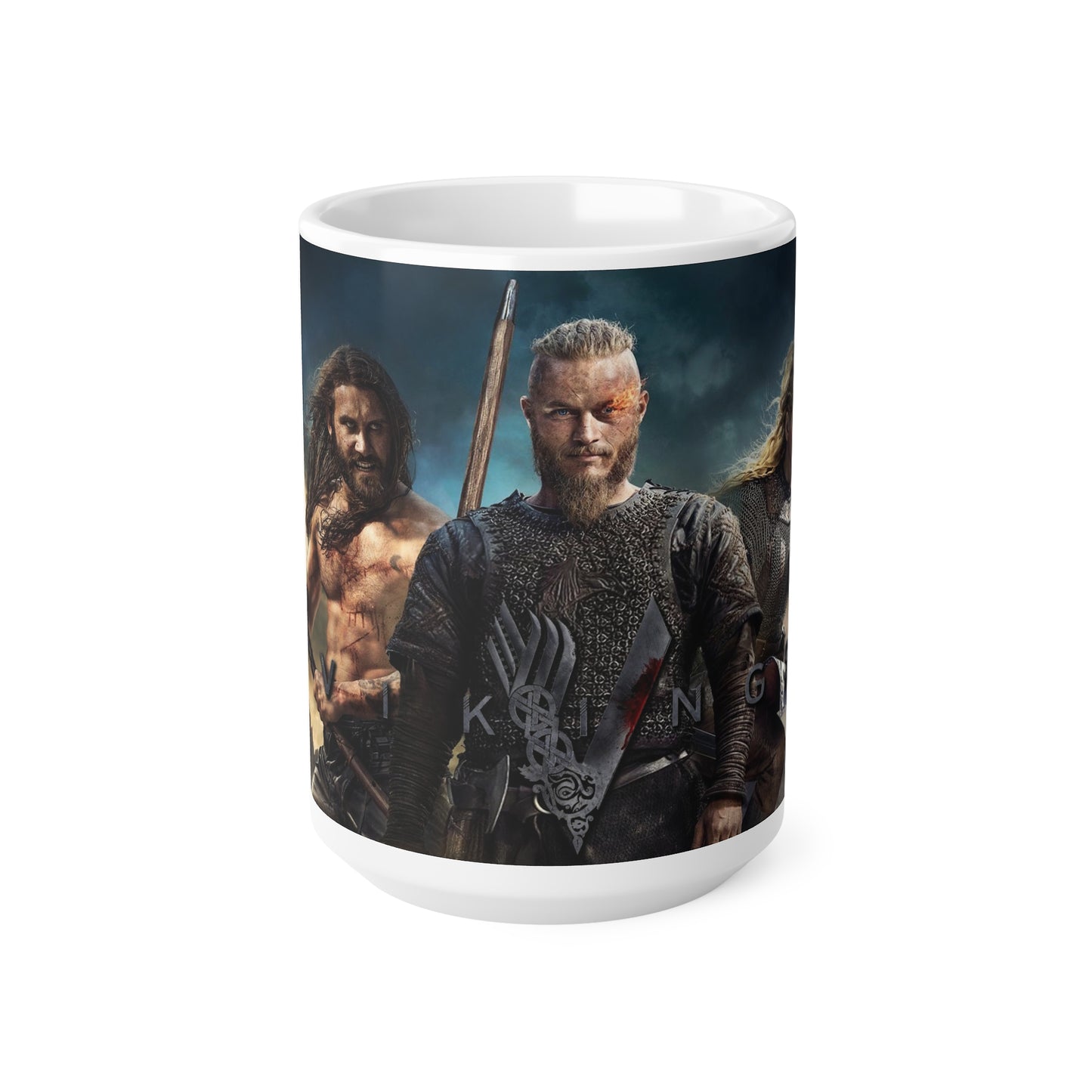 Vikings-Themed Ceramic Coffee Cups - 11oz & 15oz, Perfect for Fans