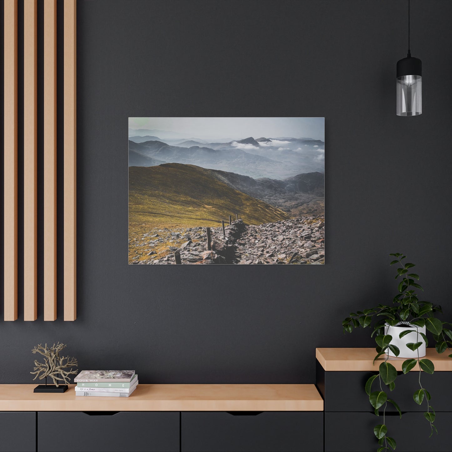 Wall in Mountains Matte Canvas, Stretched, 1.25"
