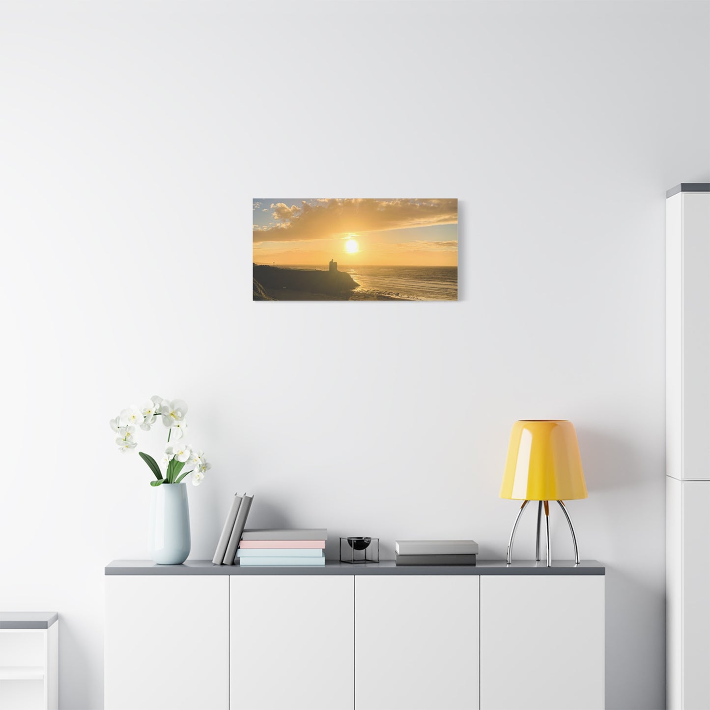 Ballybunion Sunset Castle Matte Canvas, Stretched, 1.25"