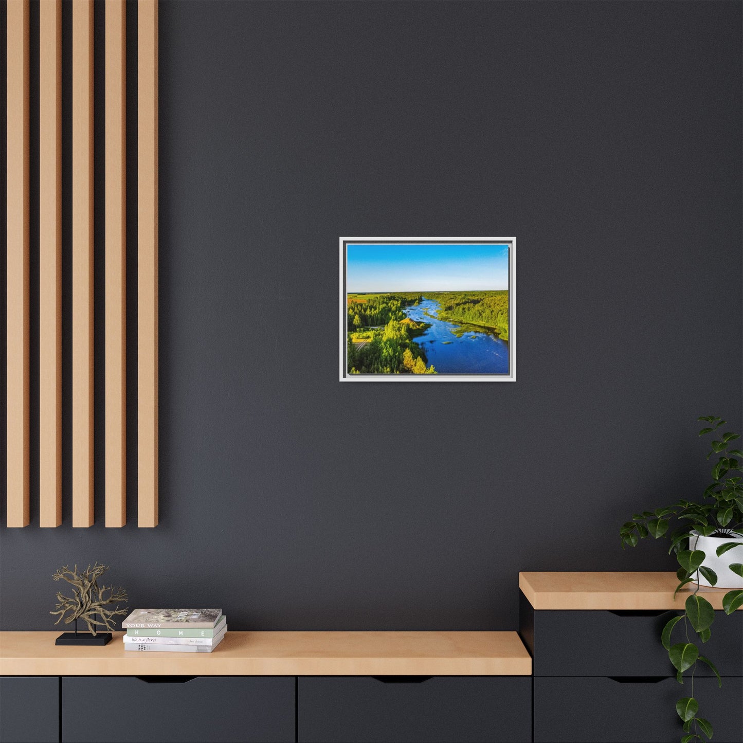 Zagares Lake Matte Canvas, Framed (Multi-color)