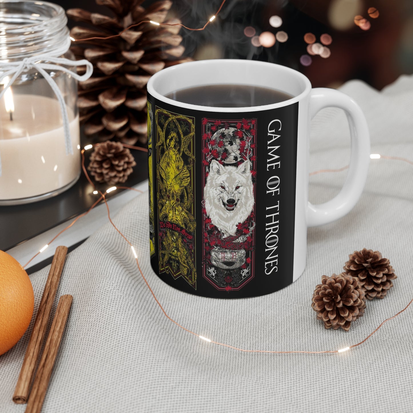 Luxe Animal Art Ceramic Coffee Cups - 11oz & 15oz - Perfect for Nature Lovers