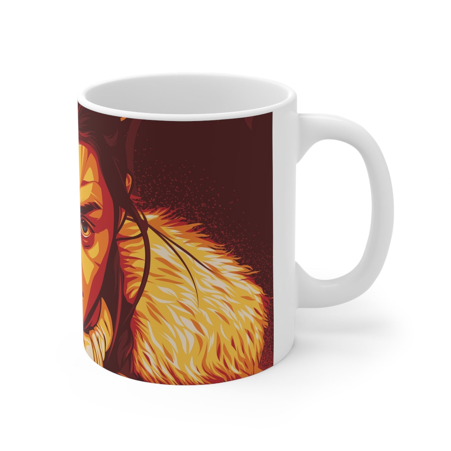 Fierce Portrait Ceramic Coffee Mug - 11oz & 15oz Options