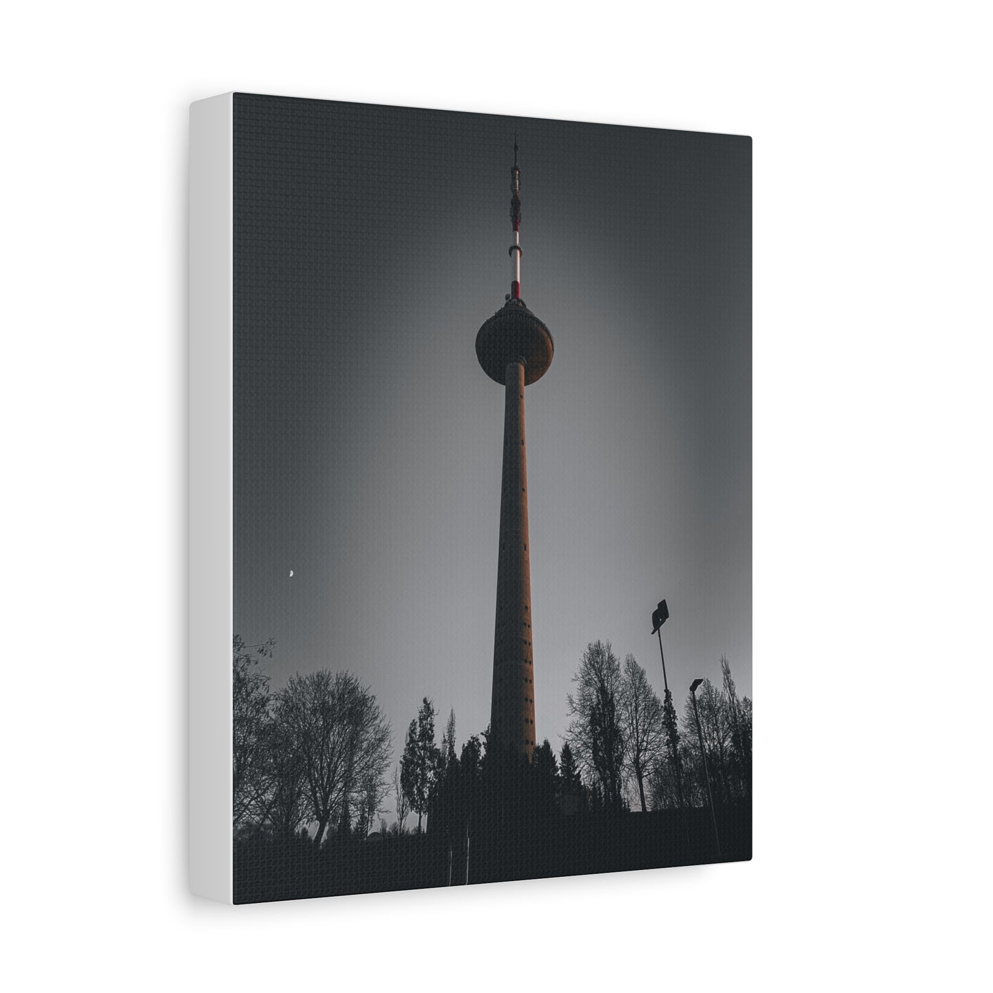 Vilnius TV Tower Matte Canvas, Stretched, 1.25"