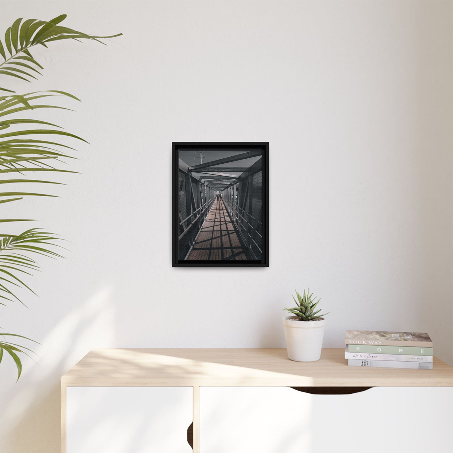 Dingle Pier Matte Canvas, Framed (Multi-color)