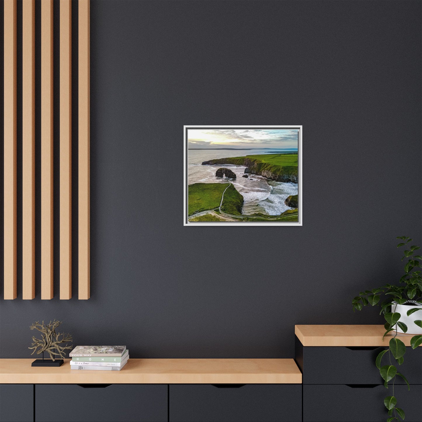 Virgin Rock Matte Canvas, Framed (Multi-color)