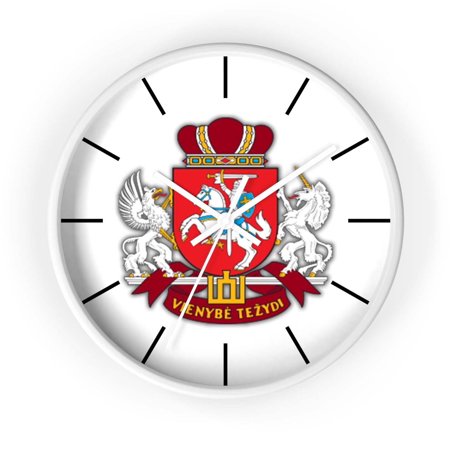 Venybe Tezydi Wall Clock - Unique Heraldic Design for Home Decor