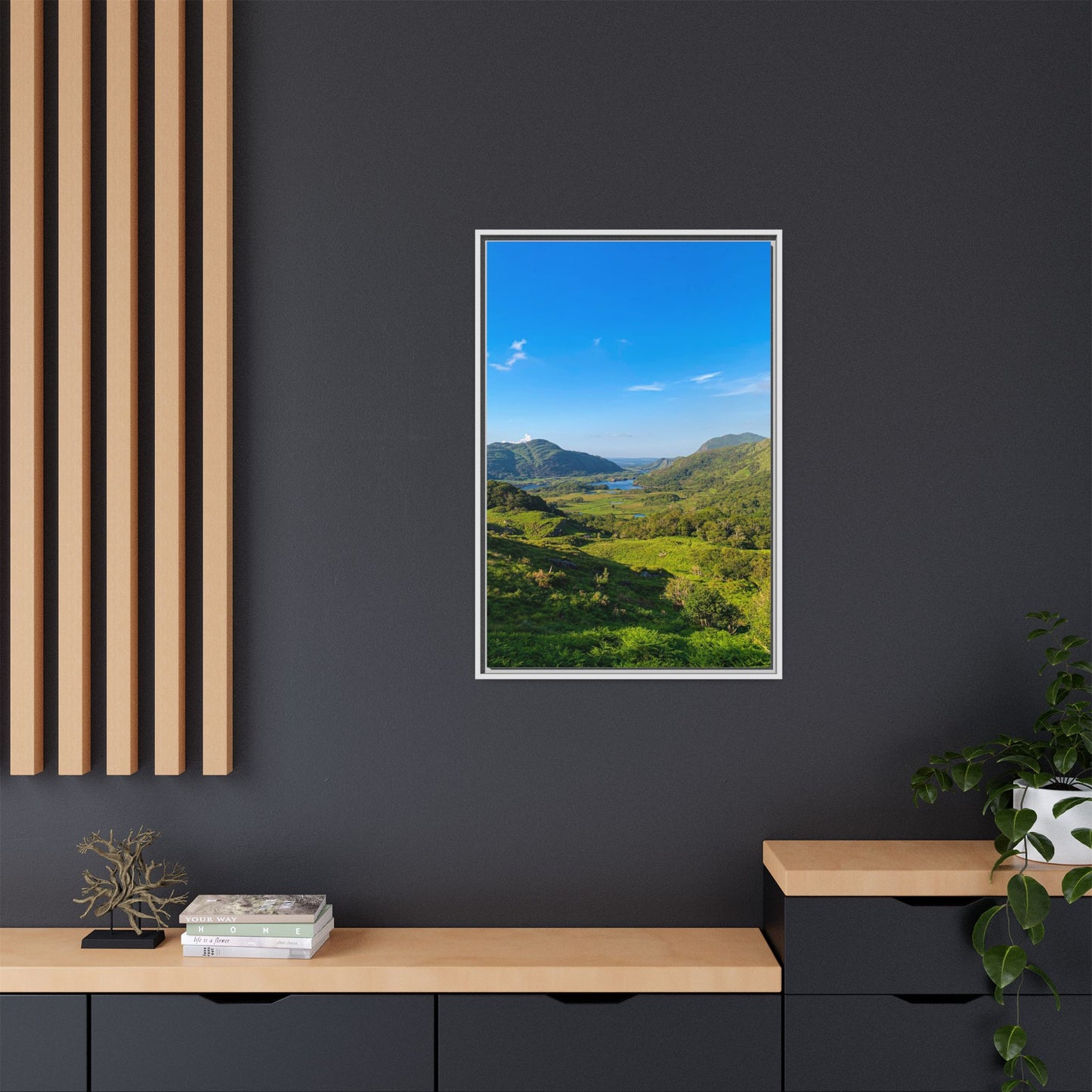Beautiful Ladies View Matte Canvas, Framed (Multi-color)