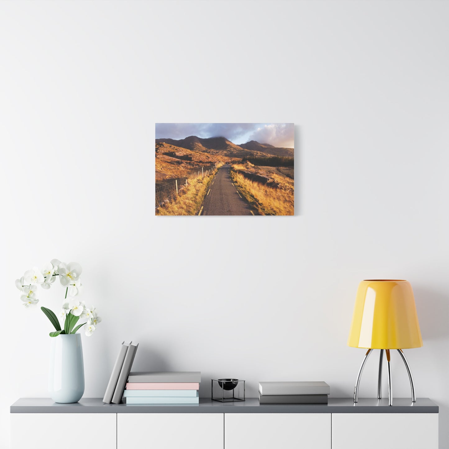 Sunset Road Matte Canvas, Stretched, 1.25"
