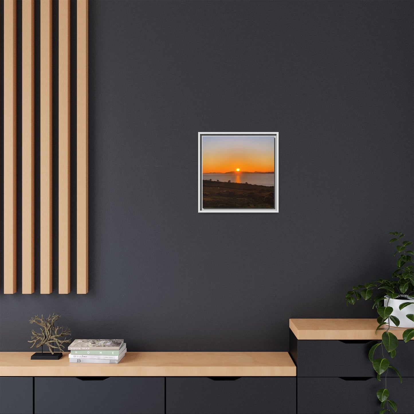 Sunset Ring Of Kerry Matte Canvas, Framed (Multi-color)