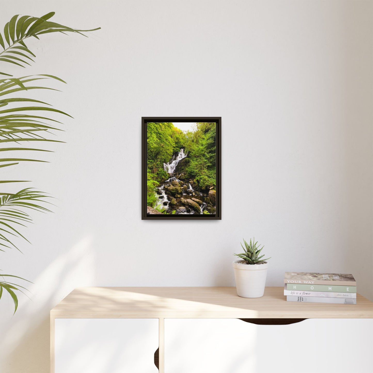Torc Waterfall Matte Canvas, Framed (Multi-color)