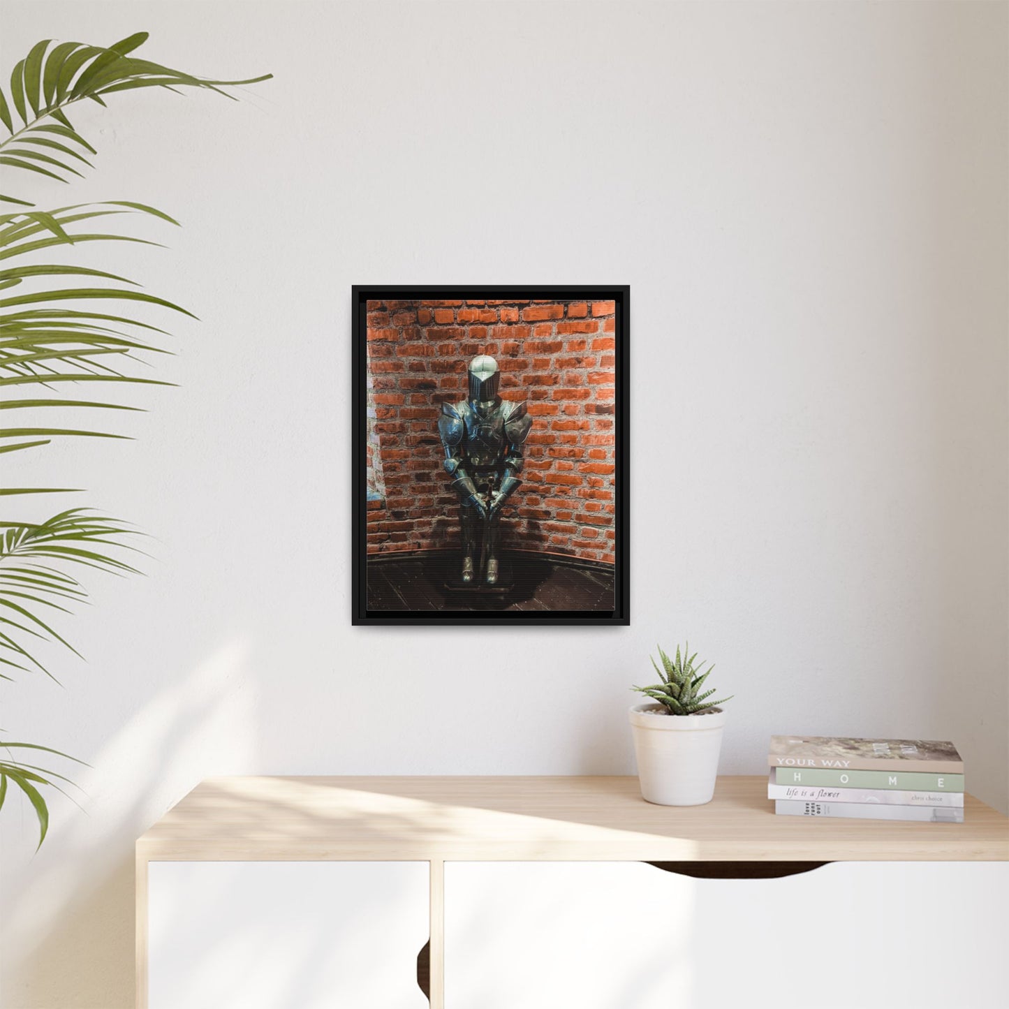 Steel Armour Medieval Age Lithuania Matte Canvas, Framed (Multi-color)