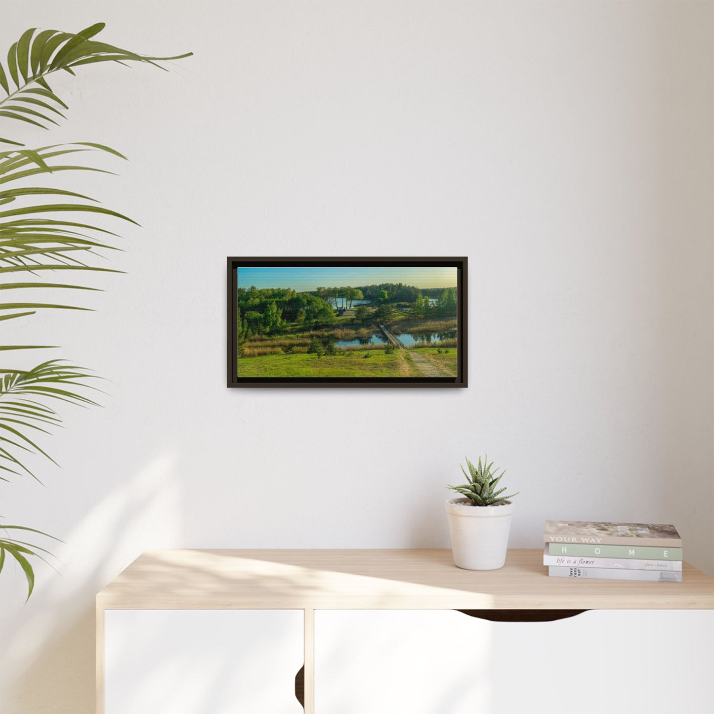 Zageres Lake Matte Canvas, Framed (Multi-color)
