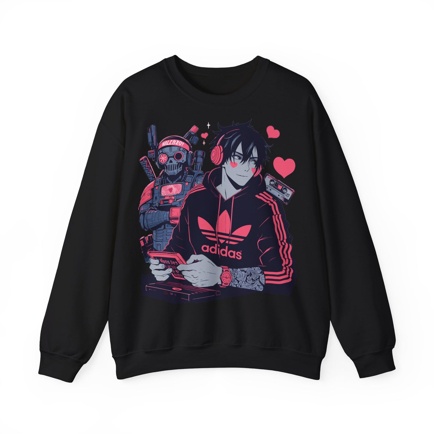 Gamer Vibes Unisex Crewneck Sweatshirt - Retro Anime Style