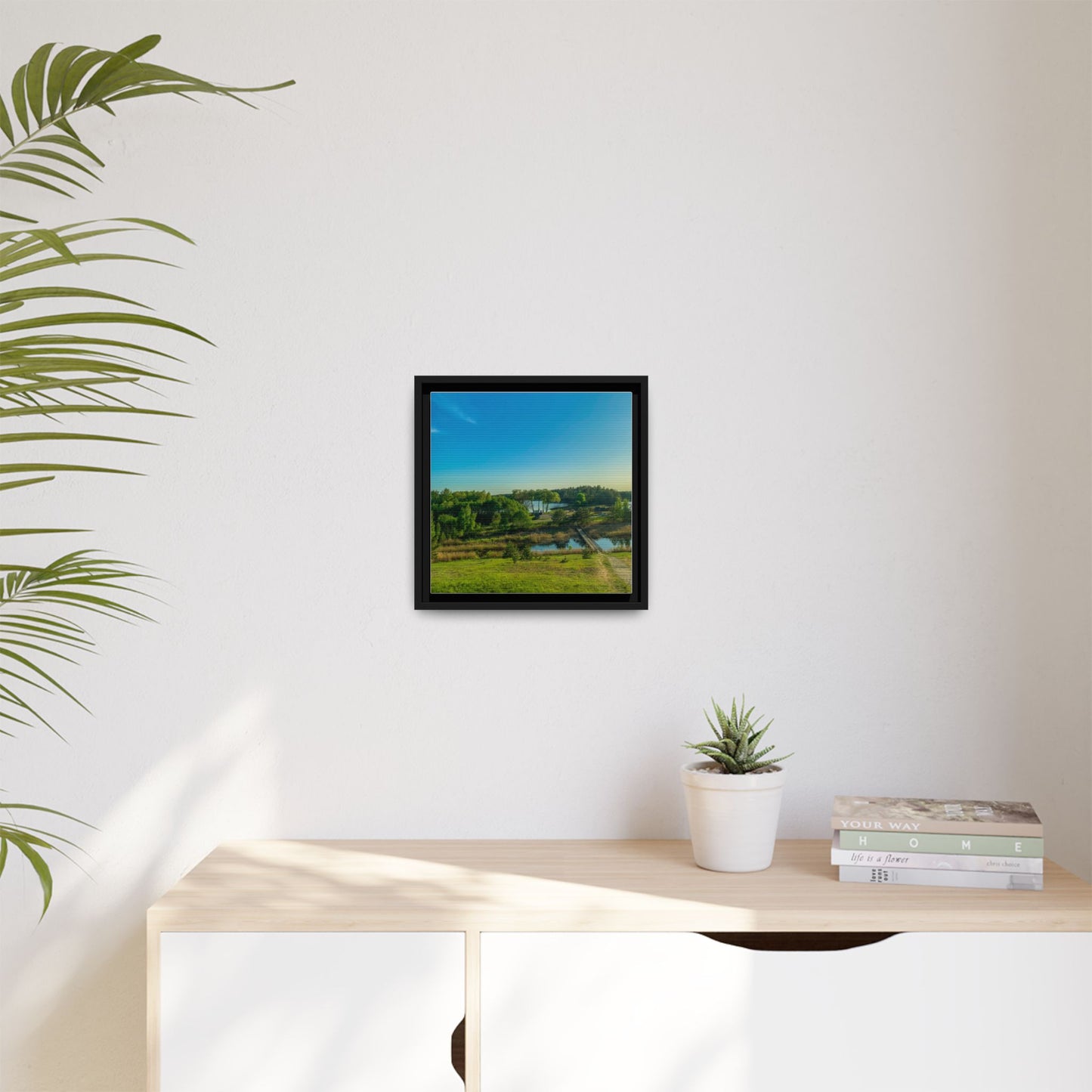 Zageres Lake Matte Canvas, Framed (Multi-color)