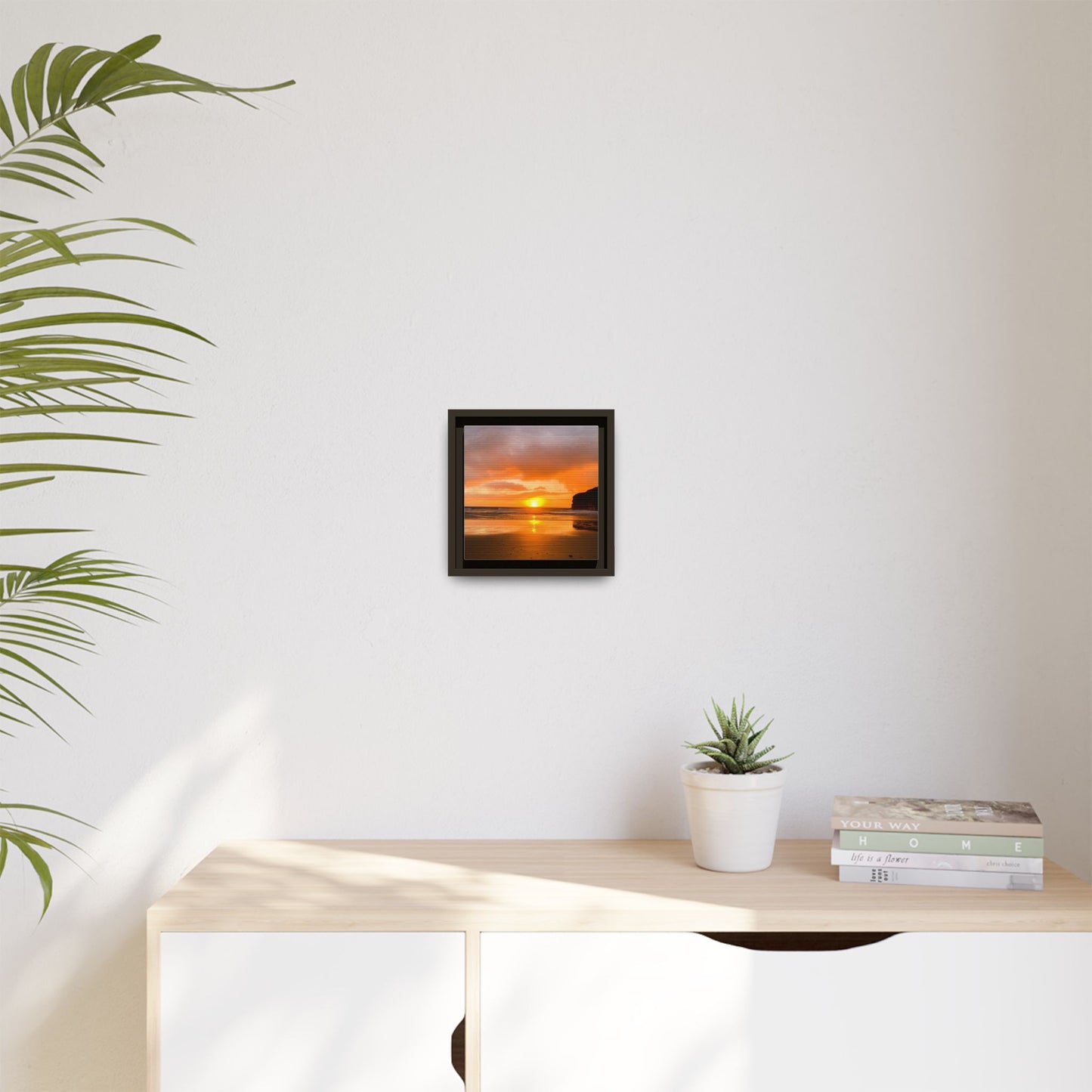 Sunset in Ballybunion Matte Canvas, Framed (Multi-color)