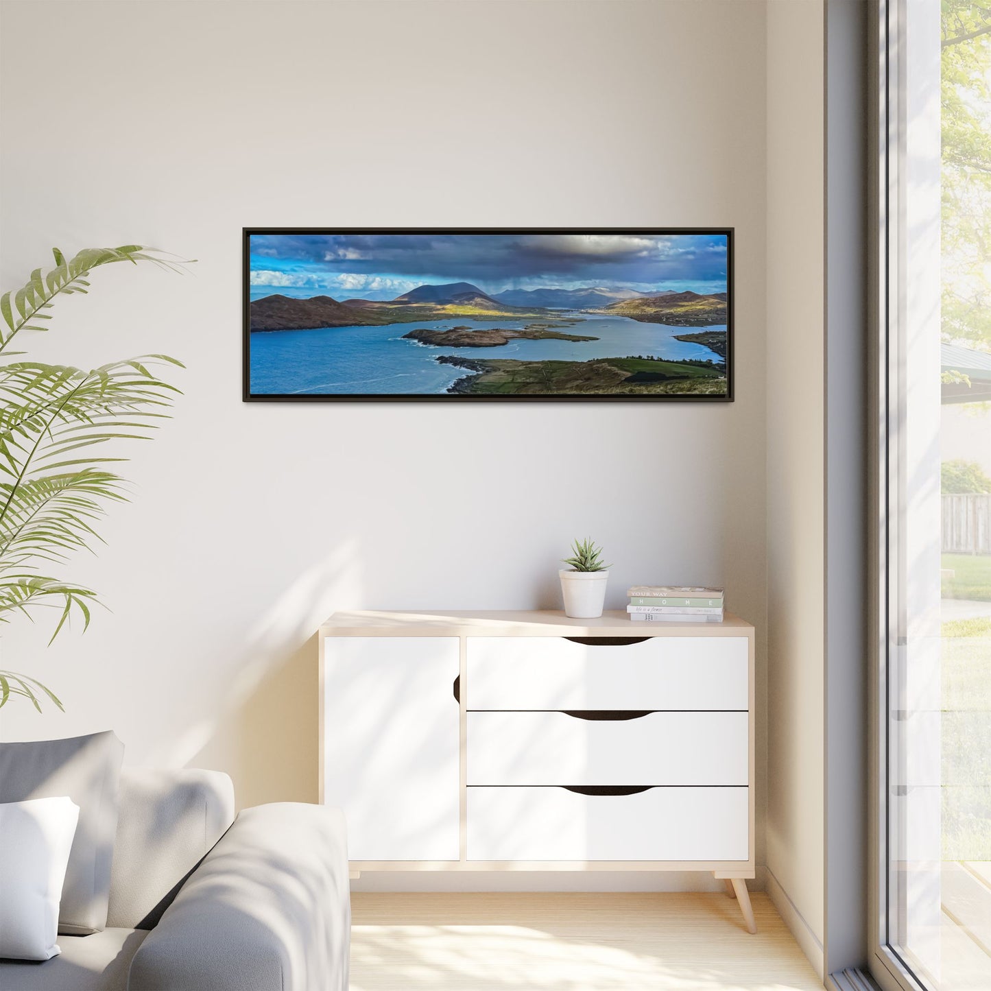 Unknown Mountain Matte Canvas, Framed (Multi-color)