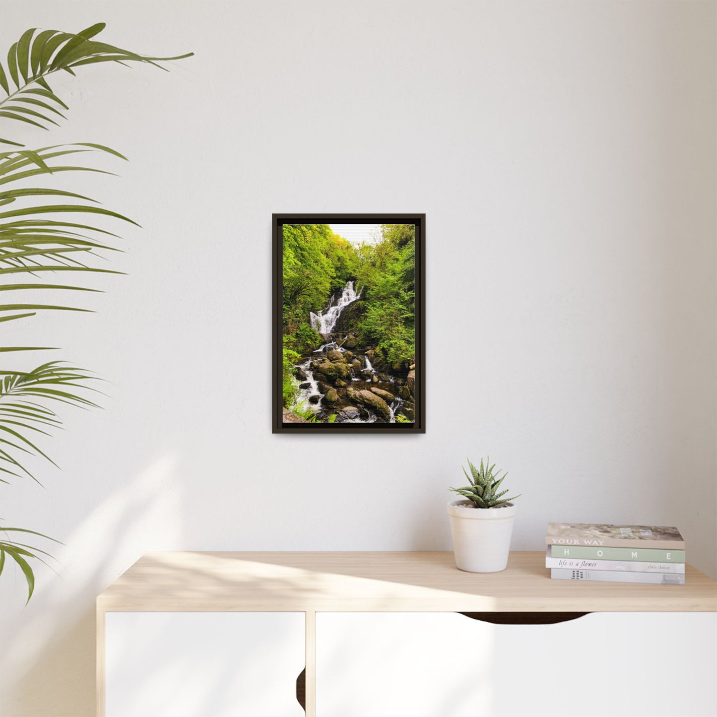 Torc Waterfall Matte Canvas, Framed (Multi-color)