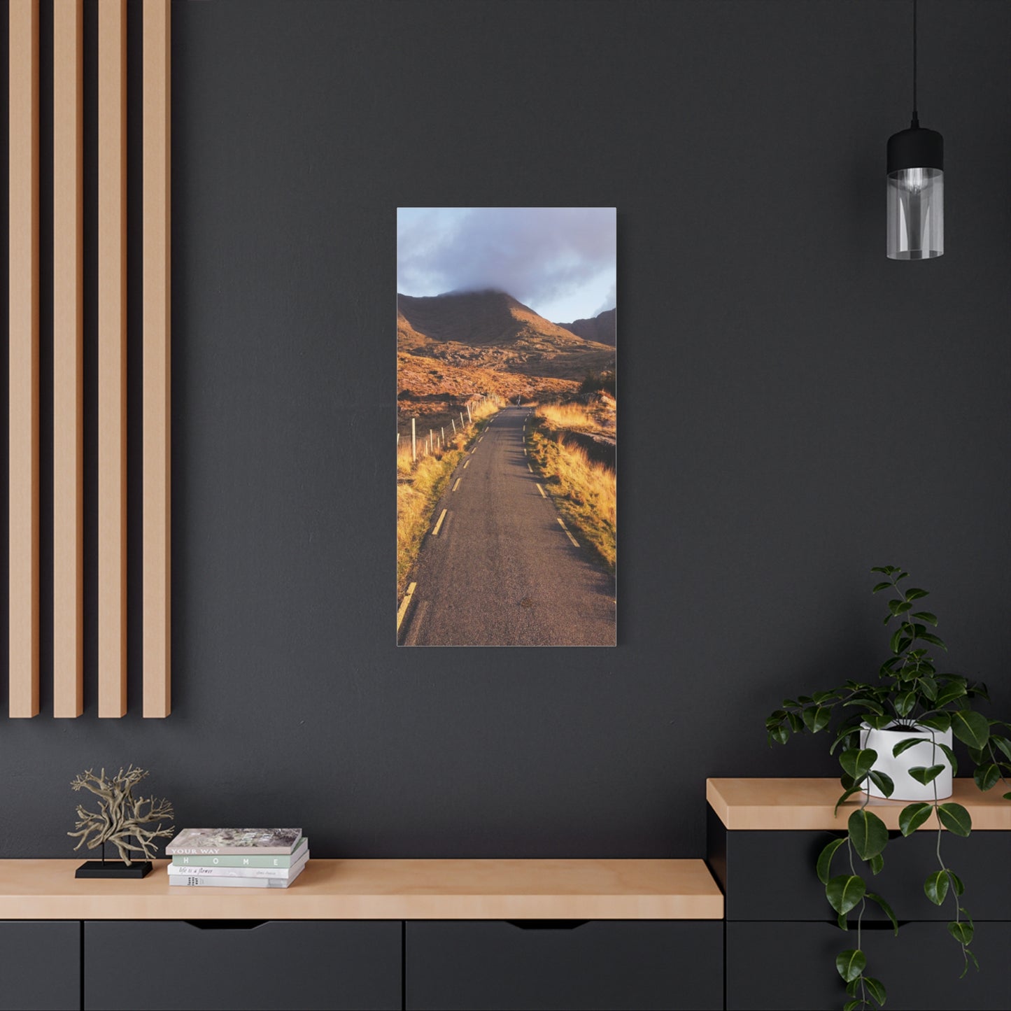 Sunset Road Matte Canvas, Stretched, 1.25"