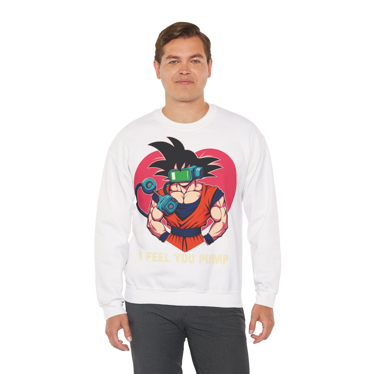 Gamer Vibe Crewneck Sweatshirt - 'I Feel You Pump' Design