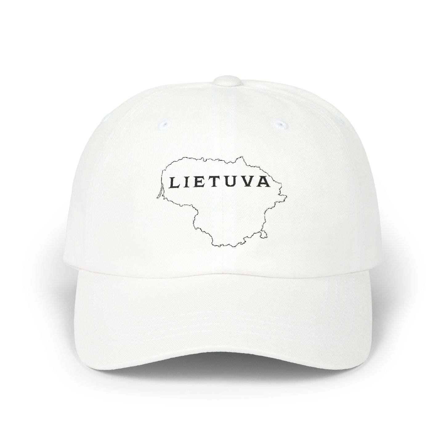 Lietuva Classic Dad Cap White - Stylish White Hat for Everyday Wear