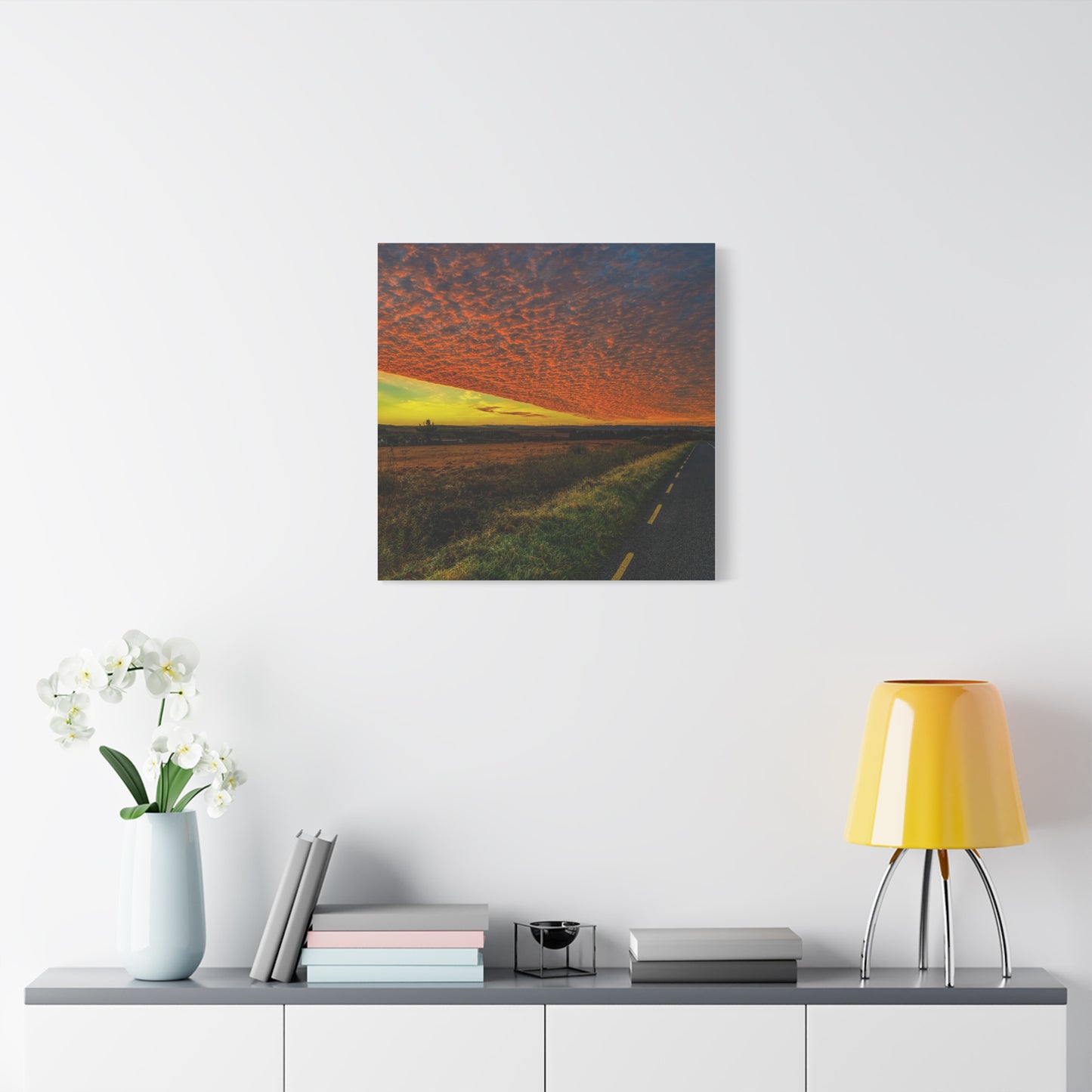Cloudy Sunset Matte Canvas, Stretched, 1.25"