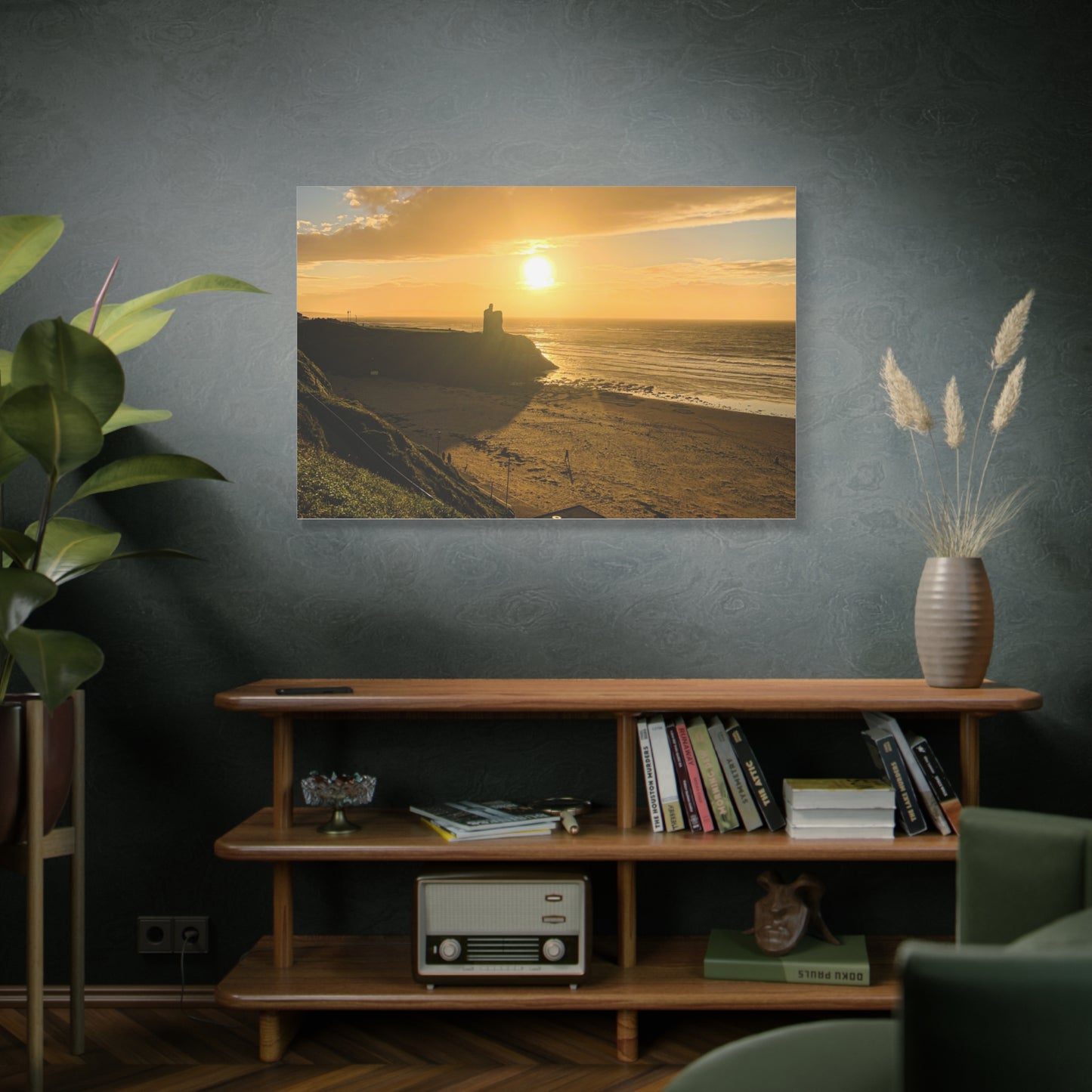 Ballybunion Sunset Castle Matte Canvas, Stretched, 1.25"