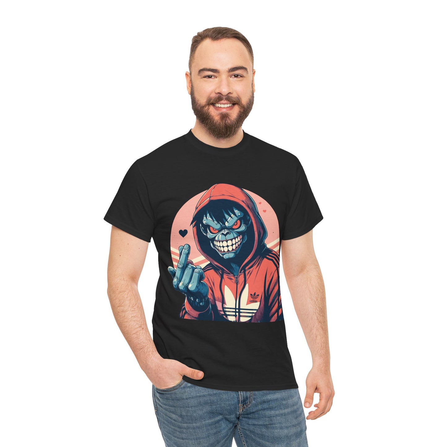 Edgy Graphic Tee for Casual Wear - Unisex Heavy Cotton Tee