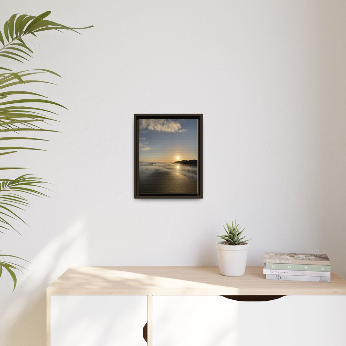 Sunset Matte Canvas, Framed (Multi-color)