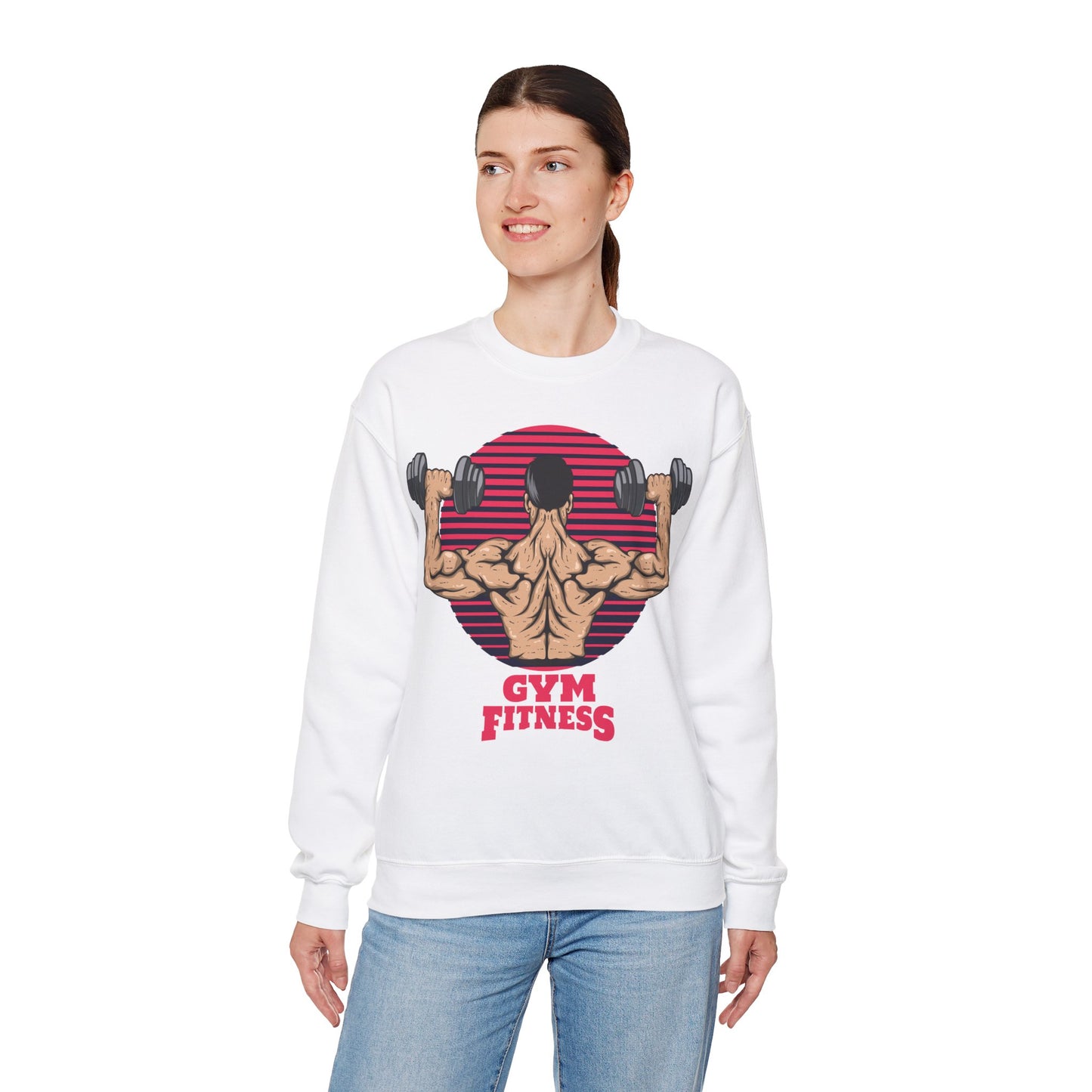 Motivational Gym Fitness Unisex Heavy Blend™ Crewneck Sweatshirt