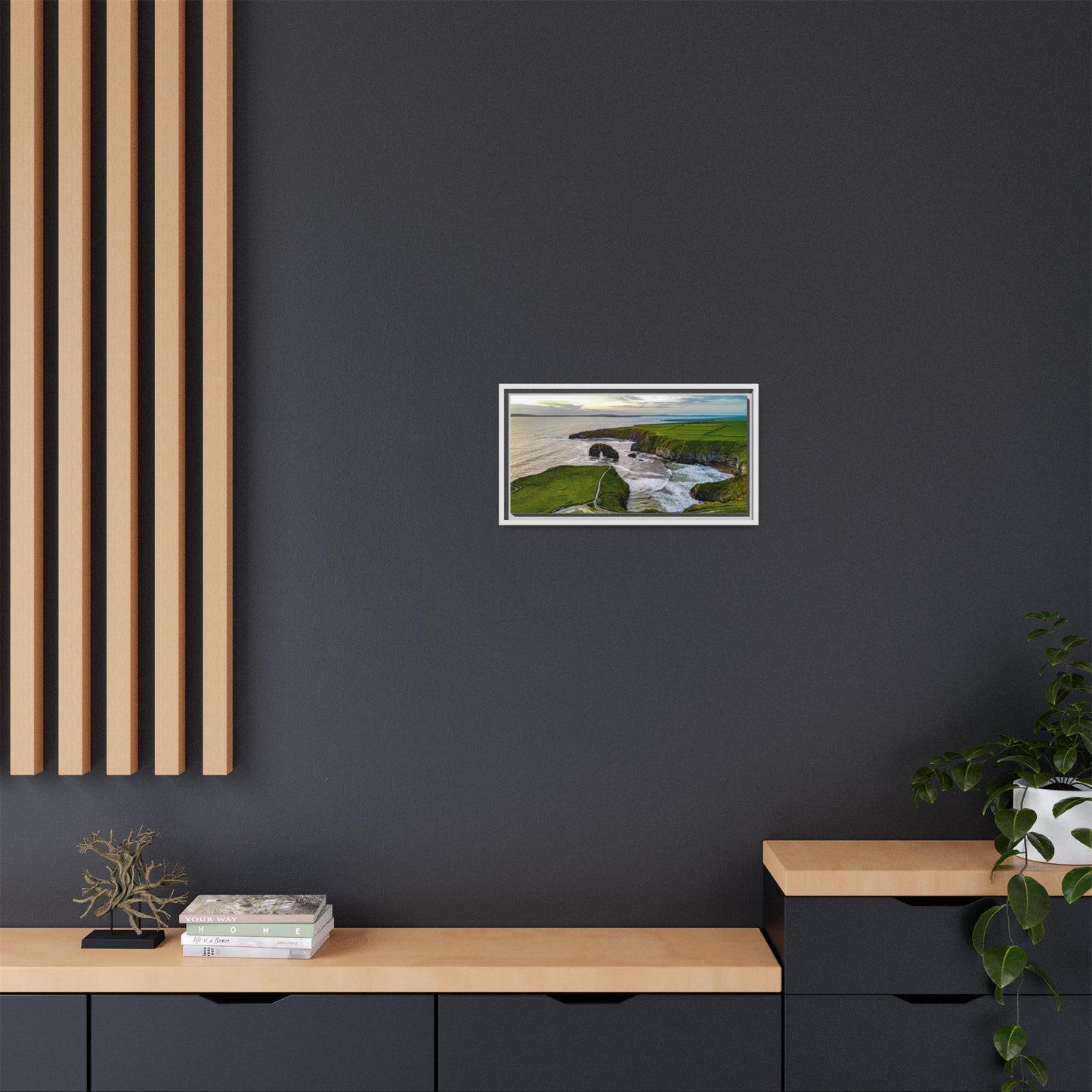 Virgin Rock Matte Canvas, Framed (Multi-color)